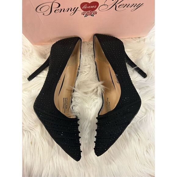 Penny Loves Kenny OPLEAT size 9.5M black jeweled Lycra - Picture 7 of 14